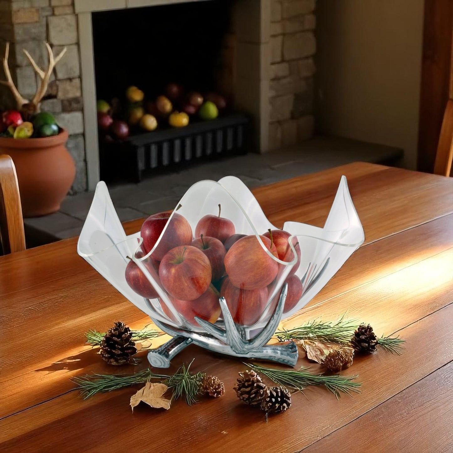 Antler Stand Acrylic Bowl 14