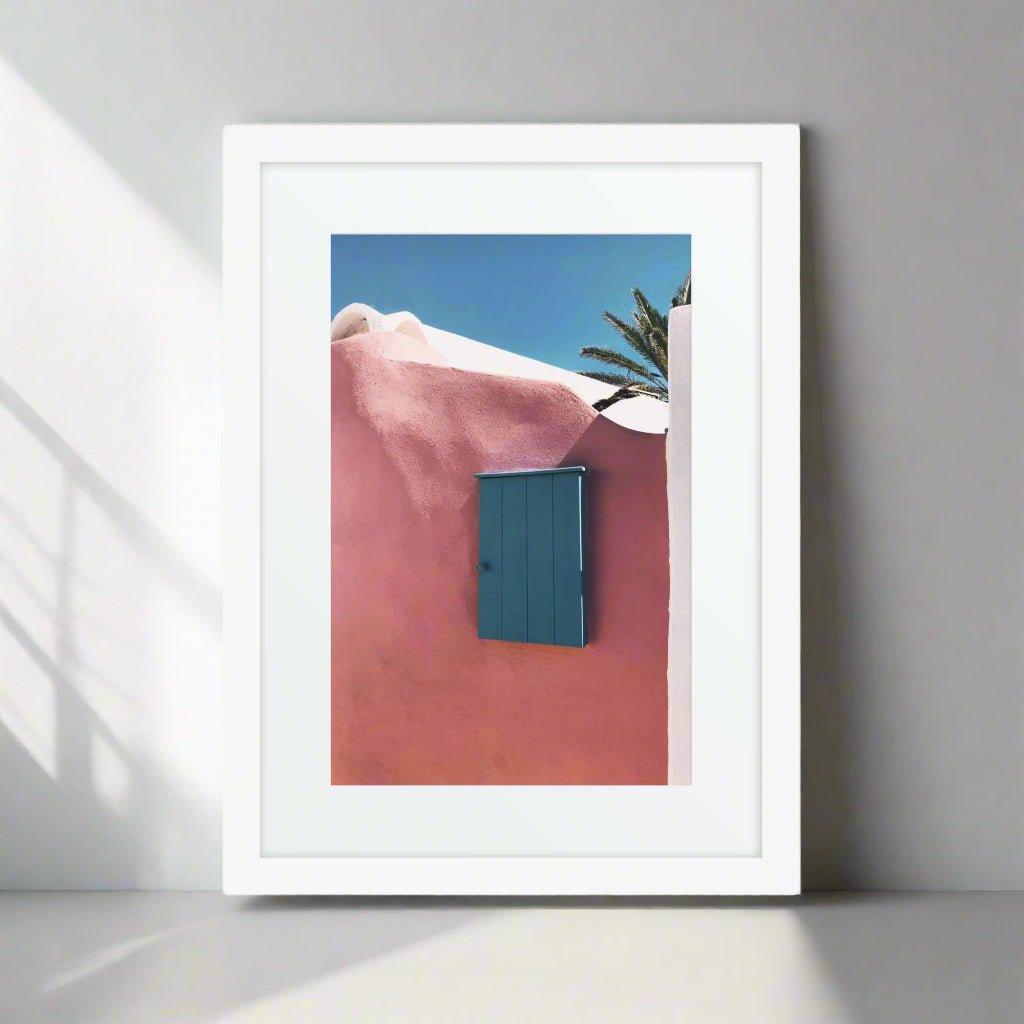 Azure Matte Paper Framed Poster with Mat - Artiome™ - Wall Art