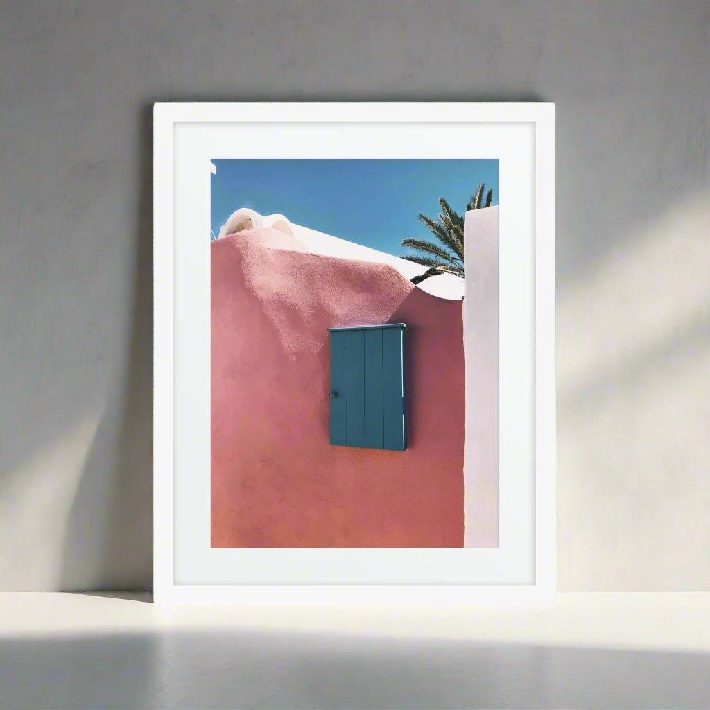 Azure Matte Paper Framed Poster with Mat - Artiome™ - Wall Art