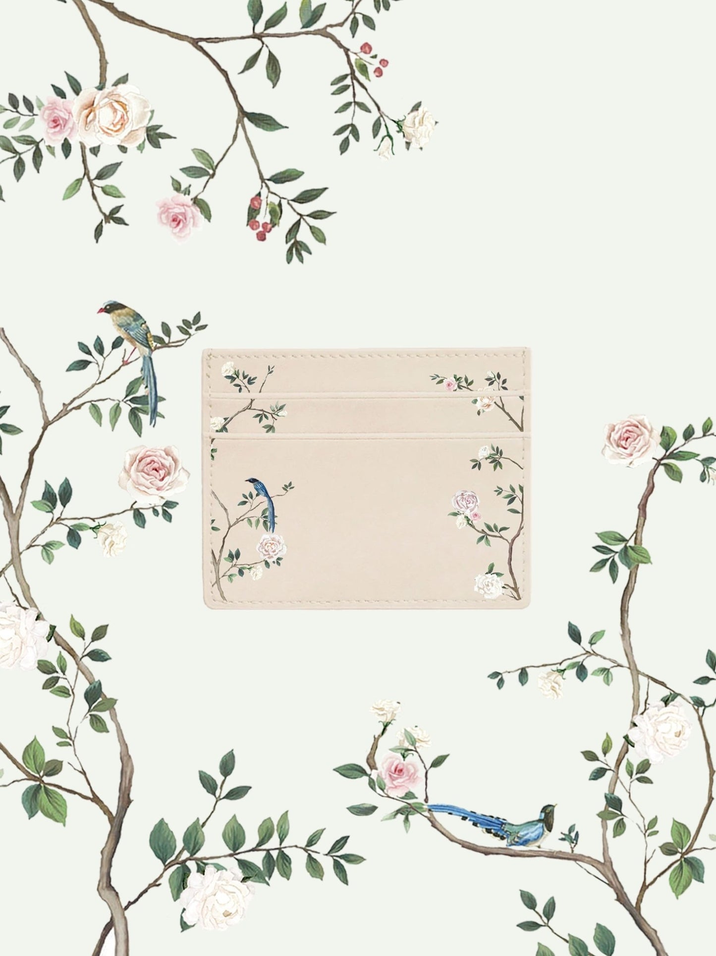 Chinoiserie Beige Cardholder - Artiome™ - Cardholders