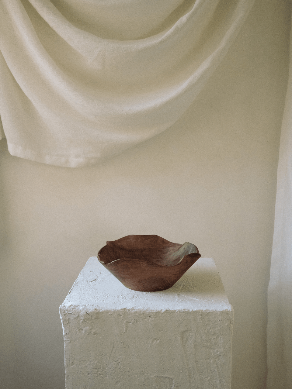 Ruffle Teak Bowl - Artiome™ - Found Object