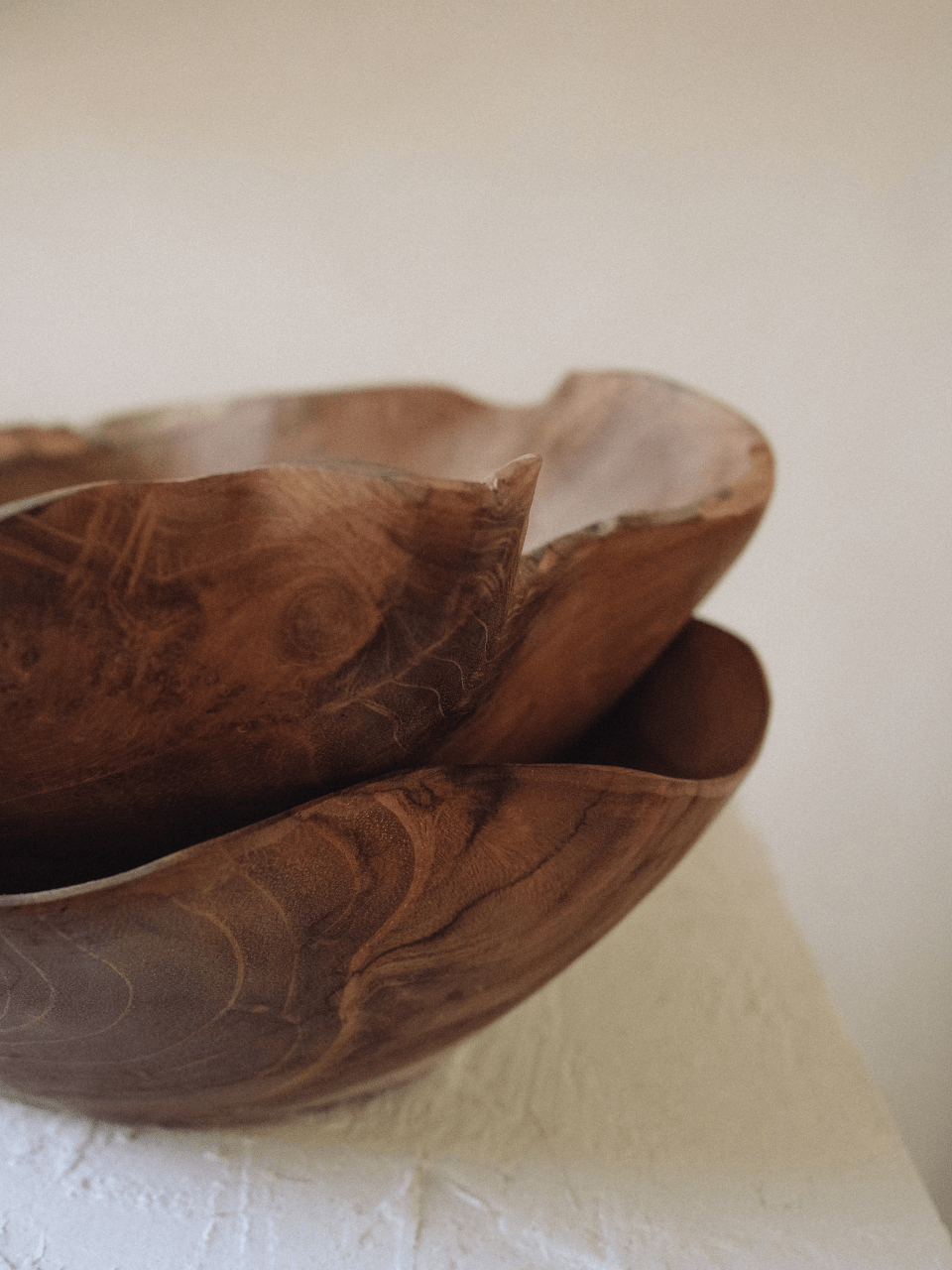 Ruffle Teak Bowl - Artiome™ - Found Object