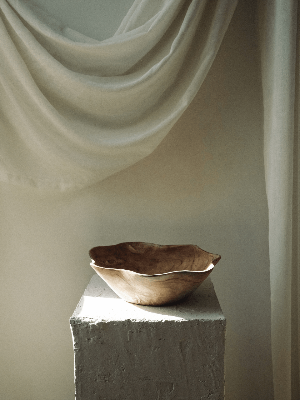 Ruffle Teak Bowl - Artiome™ - Found Object