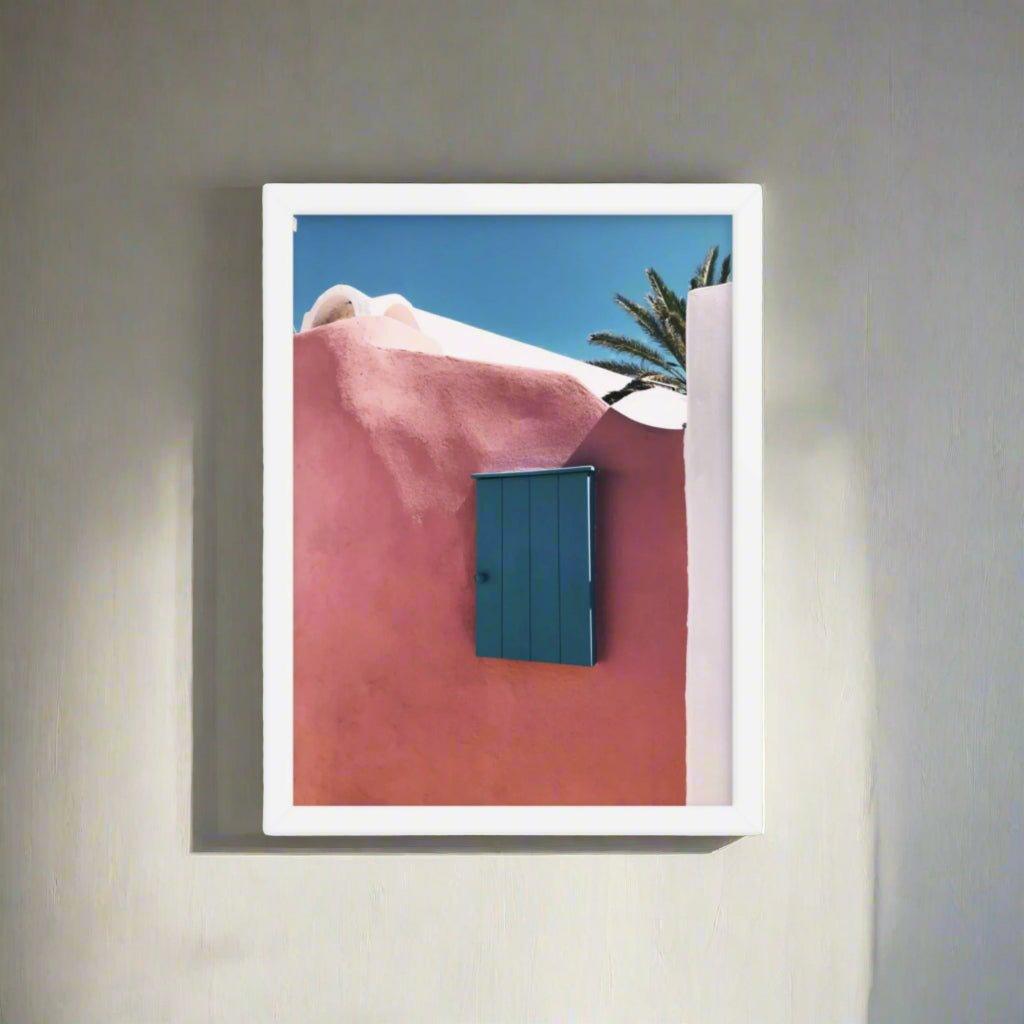 Azure Wood Framed Enhanced Matte Poster - Artiome™ - Wall Art