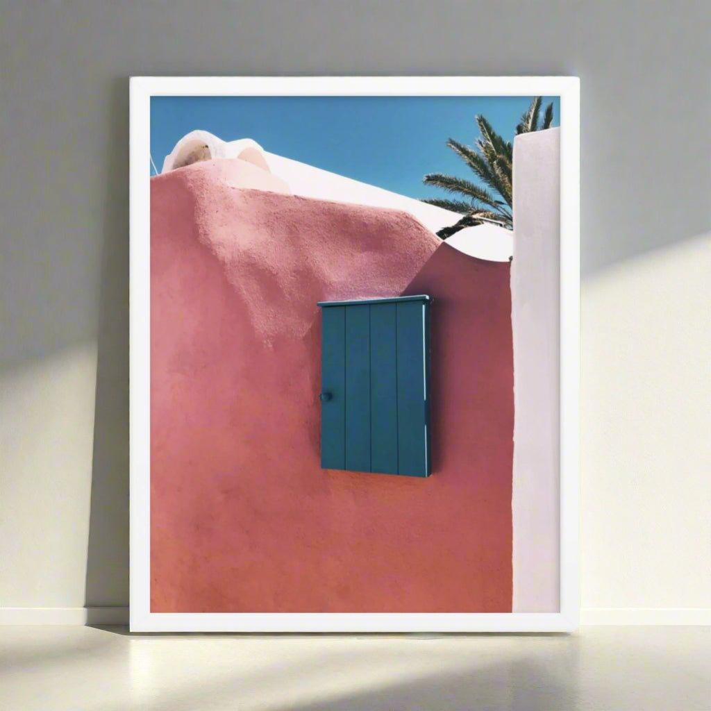 Azure Wood Framed Enhanced Matte Poster - Artiome™ - Wall Art