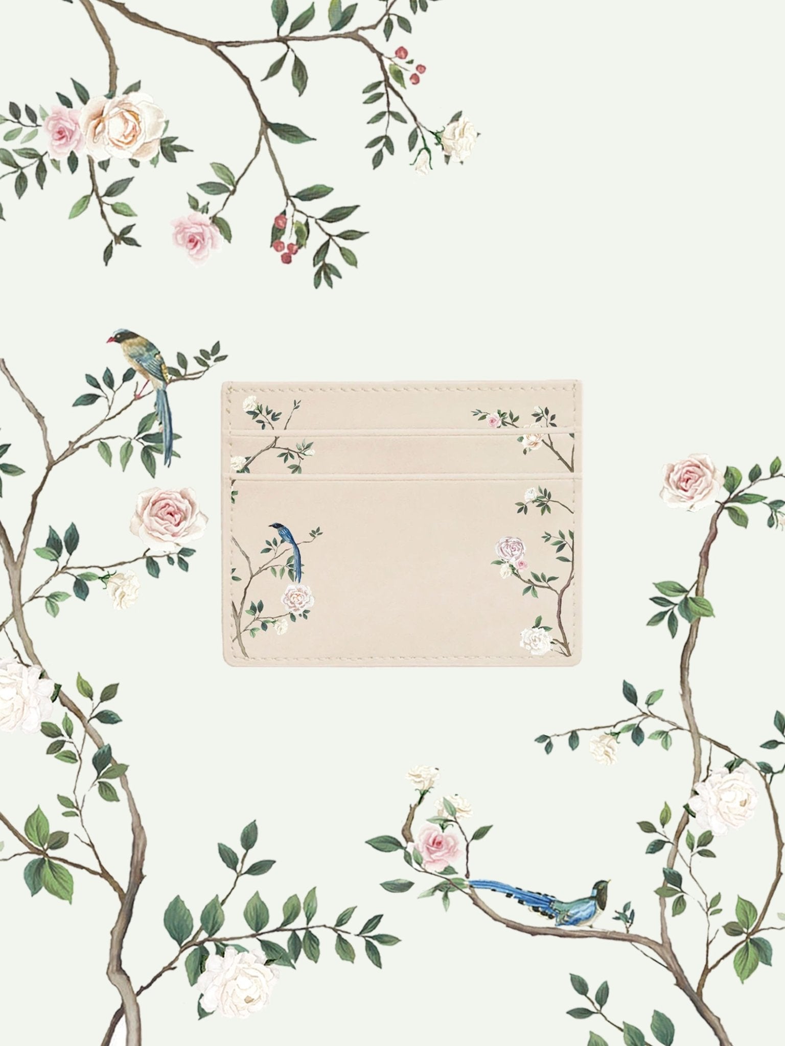 Chinoiserie Beige Cardholder - Artiome™ - Cardholders